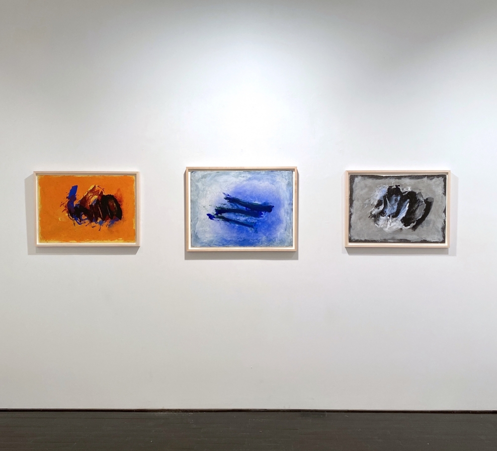 Installation shot, "Cleve Gray: Paintings on Paper"
